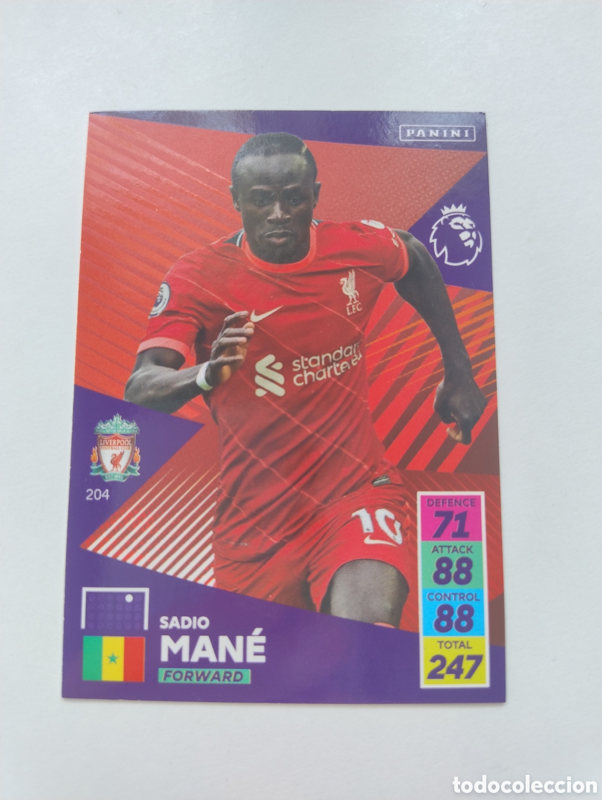 Cromos de F&uacute;tbol: 204 - Mane - Liverpool - Adrenalyn XL Premier League 2021 - 2022