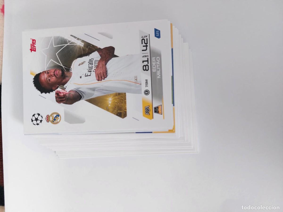 Cromos de F&uacute;tbol: Lote 36 cromos Real Madrid topps mbappe zidane butrague&ntilde;o ronaldo kaka figo bellingham vinicius
