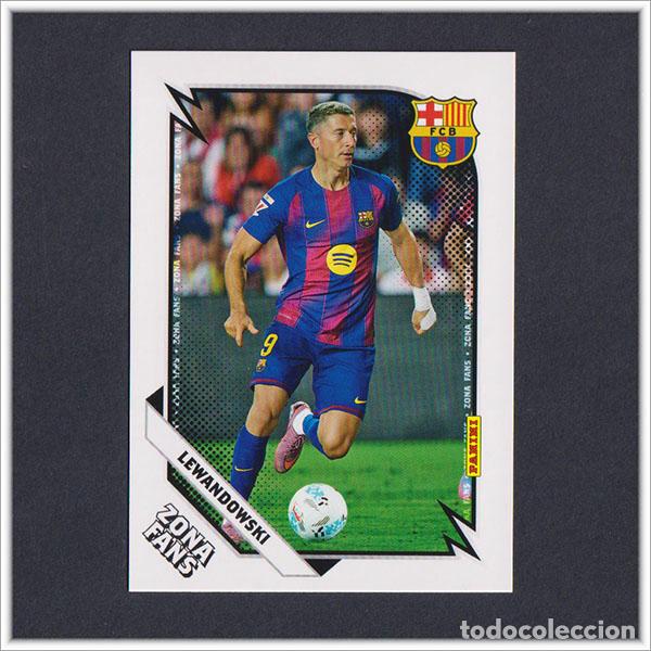 Cromos de F&uacute;tbol: PANINI CLUB 2025 2026 25 26 BARCELONA LEWANDOWSKI 43 ZONA FANS BAR&Ccedil;A COLECCI&Oacute;N LIGA ALBUM