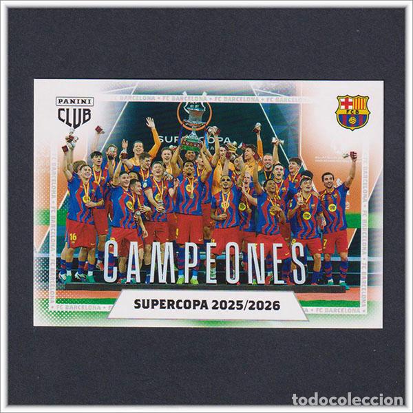 Cromos de F&uacute;tbol: PANINI CLUB 2025 2026 25 26 BARCELONA FERM&Iacute;N PEDRI 5 CAMPEONES SUPERCOPA BAR&Ccedil;A LIGA COLECCI&Oacute;N