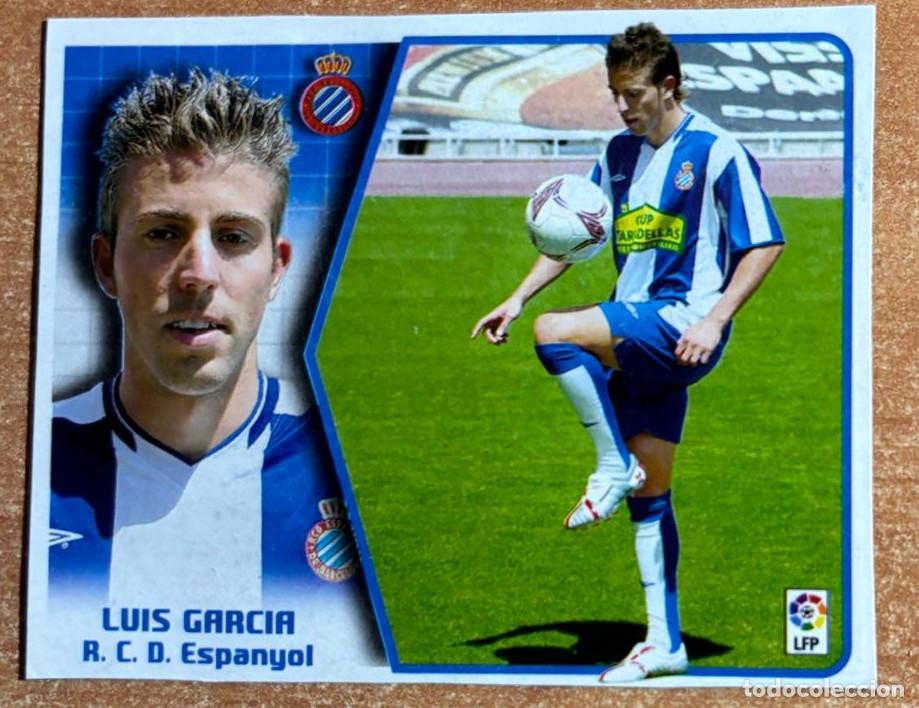 Cromos de F&uacute;tbol: EDICIONES ESTE 2004-2005 04 05 FICHAJE N&ordm; 38 LUIS GARCIA (ESPANYOL) RECORTADO LEER