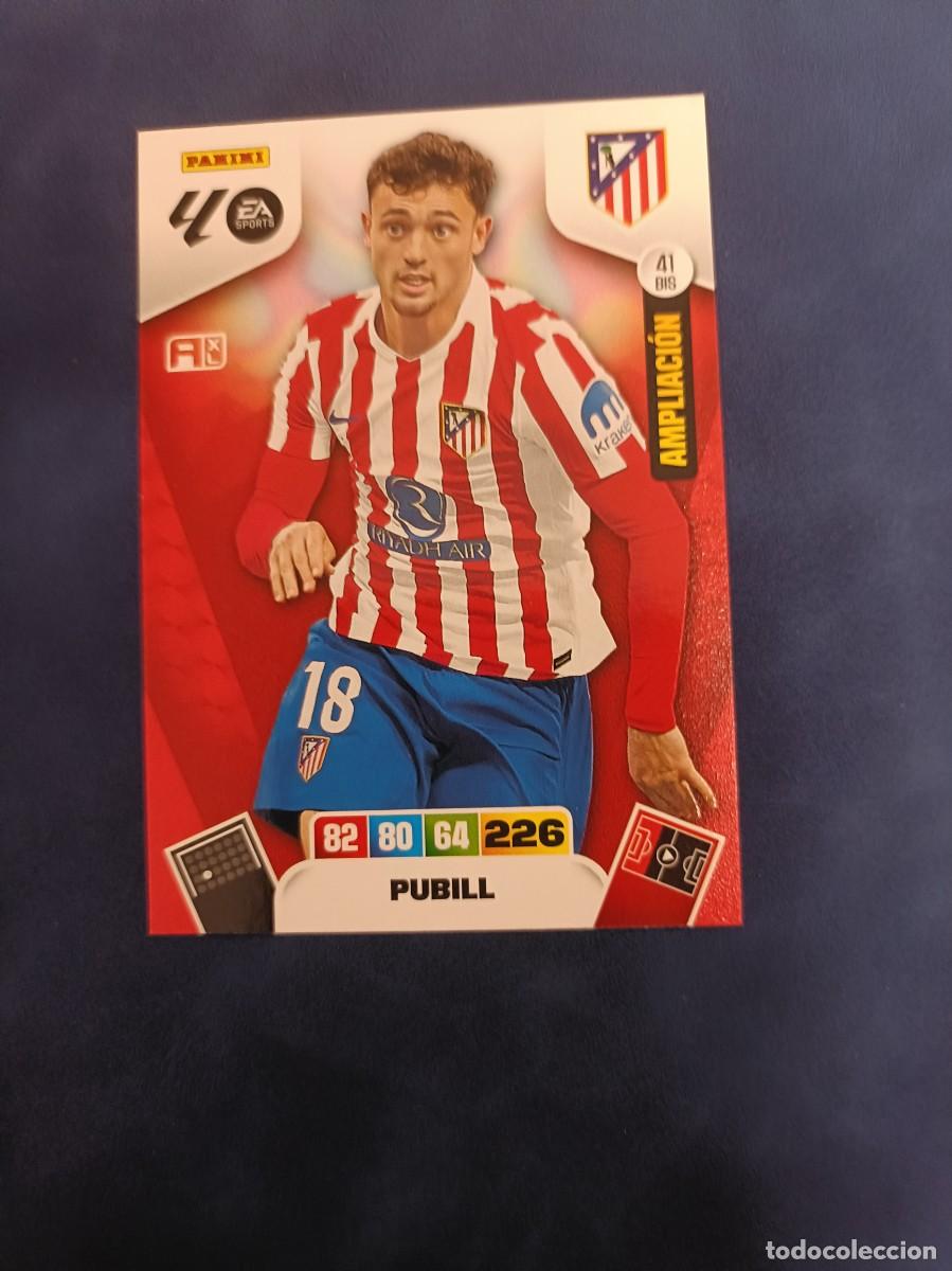 Cromos de F&uacute;tbol: 41 bis ampliaci&oacute;n Marc Pubill Adrenalyn XL 25 26 Atl&eacute;tico de Madrid panini 2025 2026