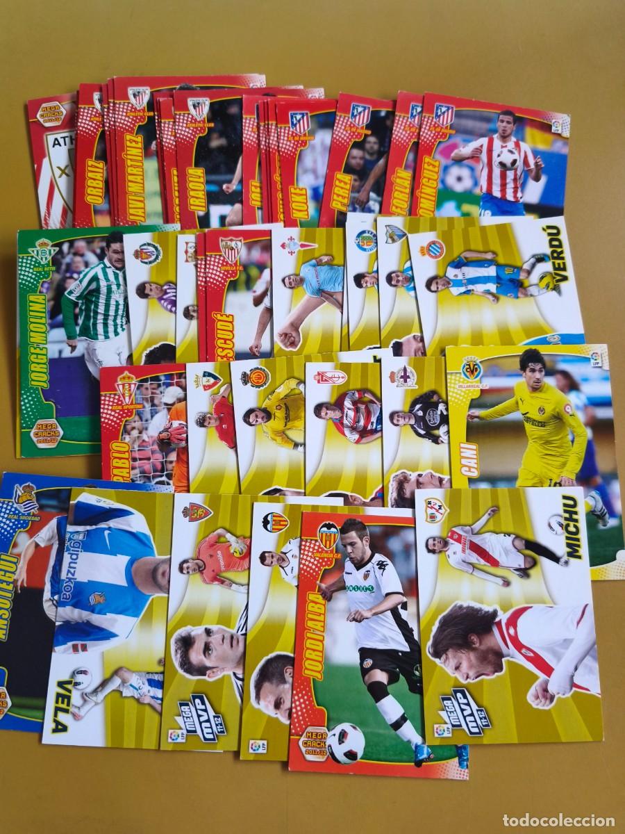 Cromos de F&uacute;tbol: megacracks 2011 12, contiene 45 cromos