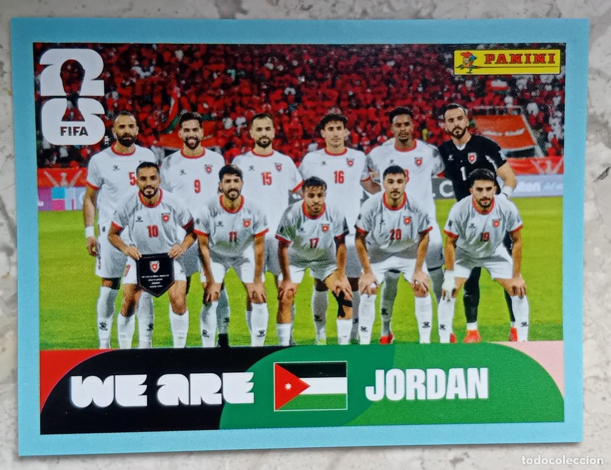 Cromos de F&uacute;tbol: Figurina Panini 2026 Cromo World Cup Usa Mundial 2026 squadra alineaci&oacute;n team Jordan n JOR 13