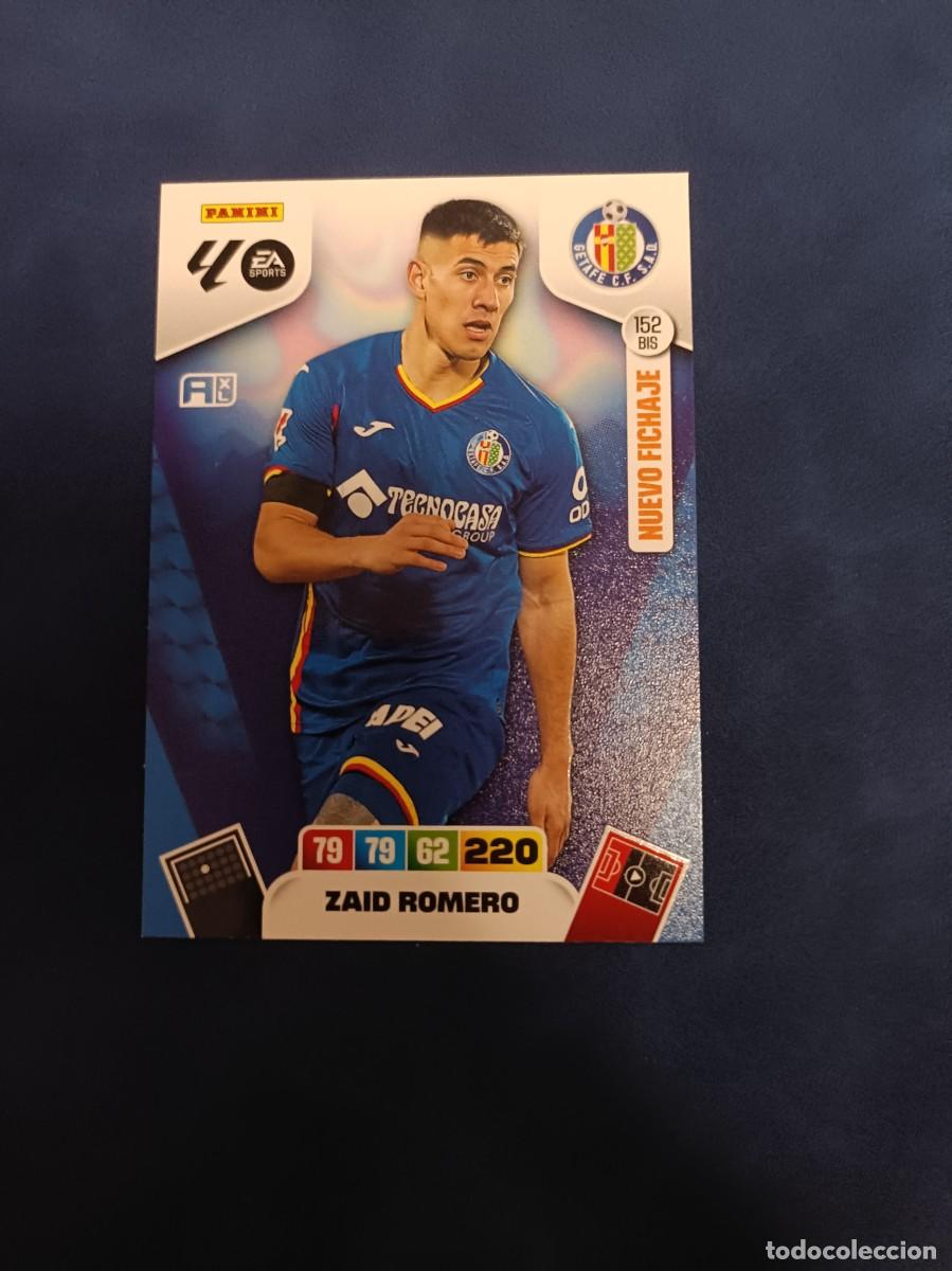 Cromos de F&uacute;tbol: 152 bis nuevo fichaje Zaid Romero Adrenalyn XL 25 26 Getafe panini 2025 2026
