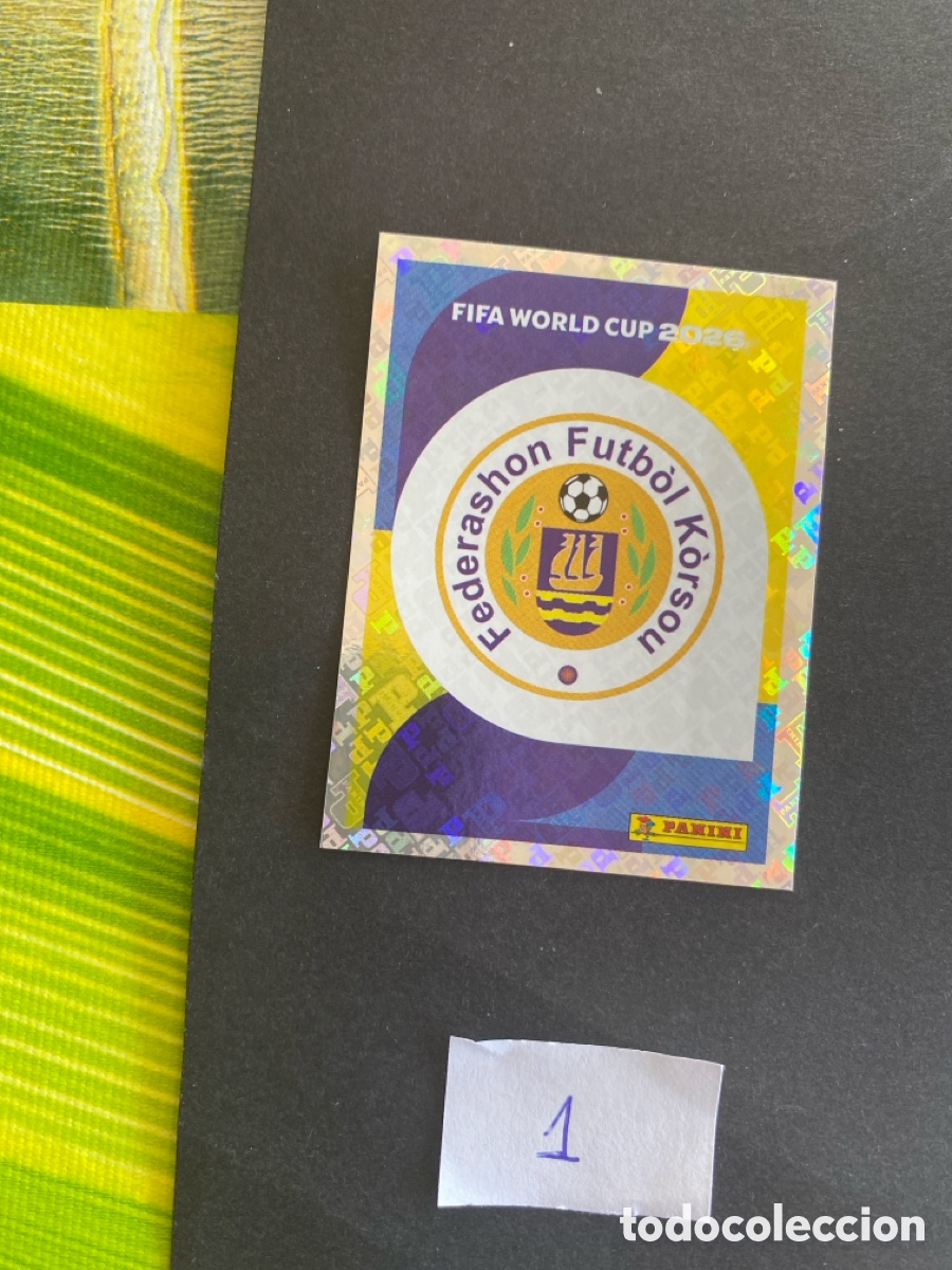 Cromos de F&uacute;tbol: Cromo Curazao Mundial 26 N* 1 nuevo