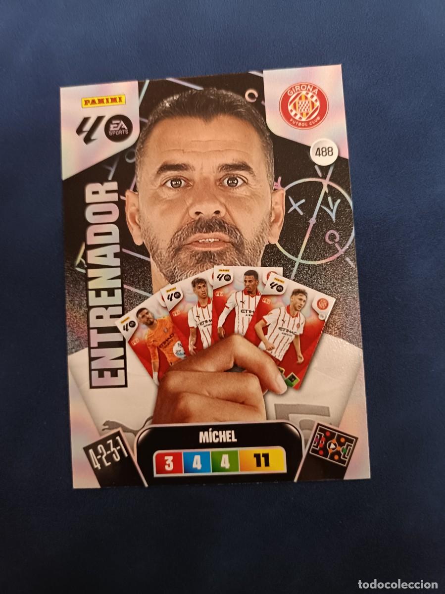 Cromos de F&uacute;tbol: 488 M&iacute;chel entrenador Adrenalyn XL 25 26 Girona panini 2025 2026