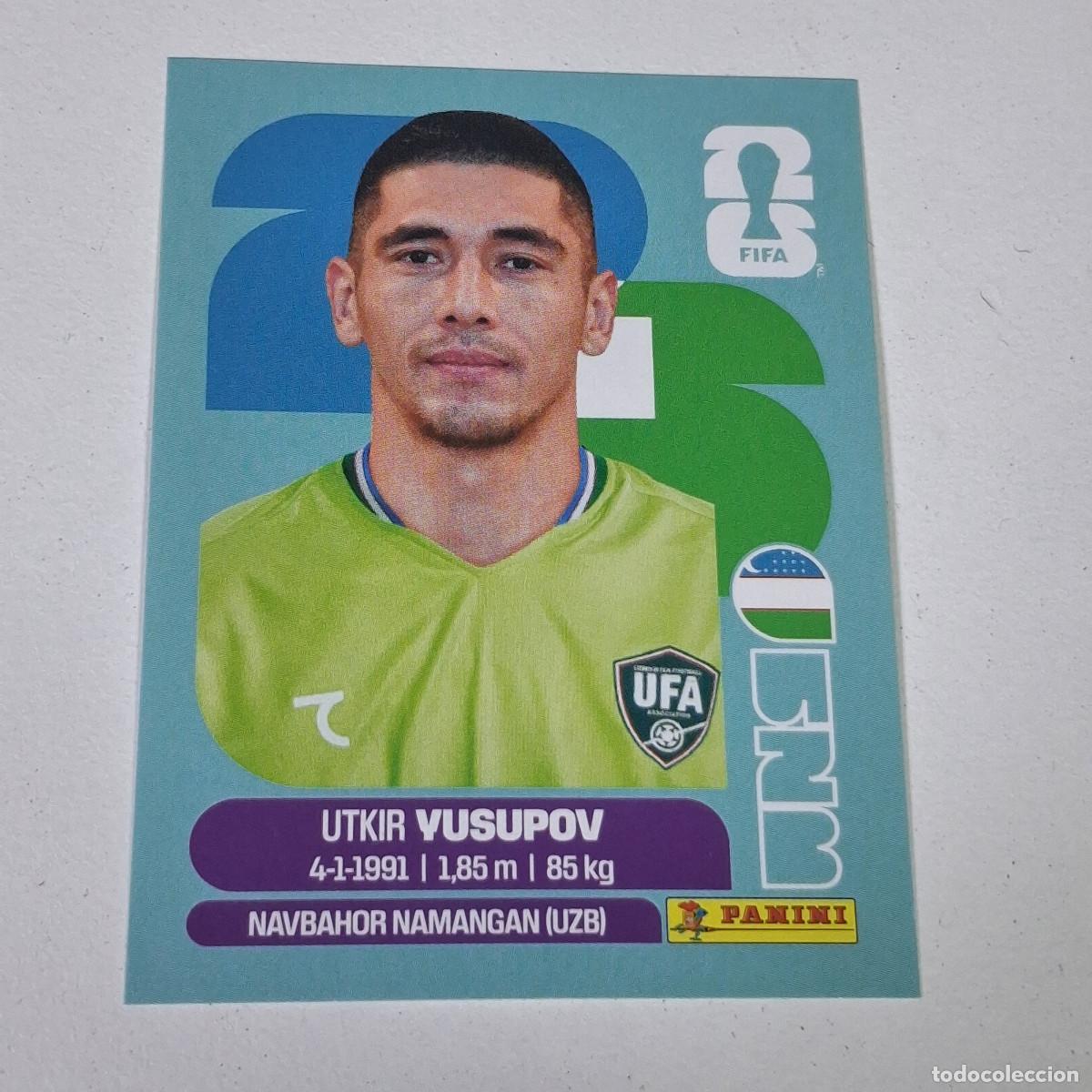 Cromos de F&uacute;tbol: B9 UZB2 UTKIR YUSUPOV 2 UZBEKIST&Aacute;N UZB MUNDIAL FIFA WORLD CUP 2026 STICKER PANINI