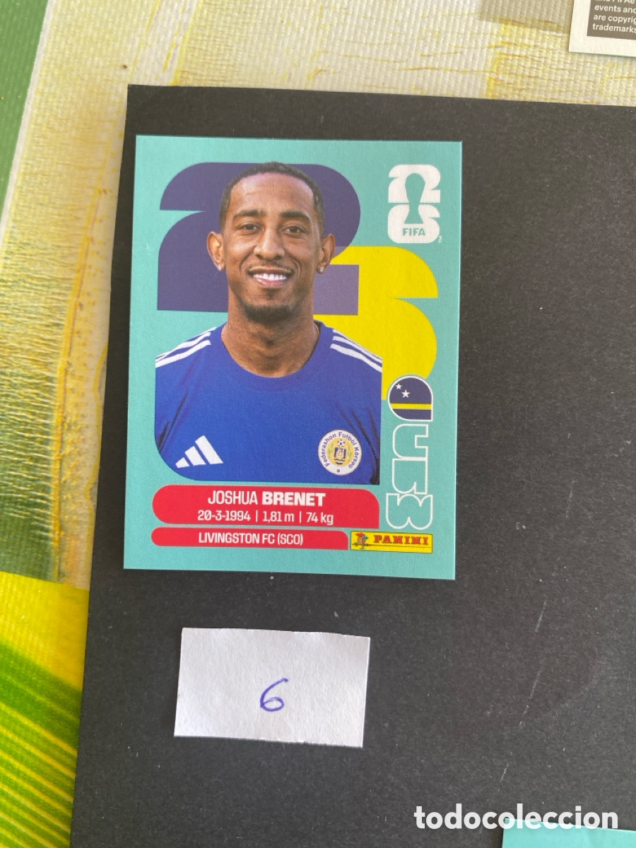 Cromos de F&uacute;tbol: Cromo Curazao Mundial 26 N* 6 nuevo