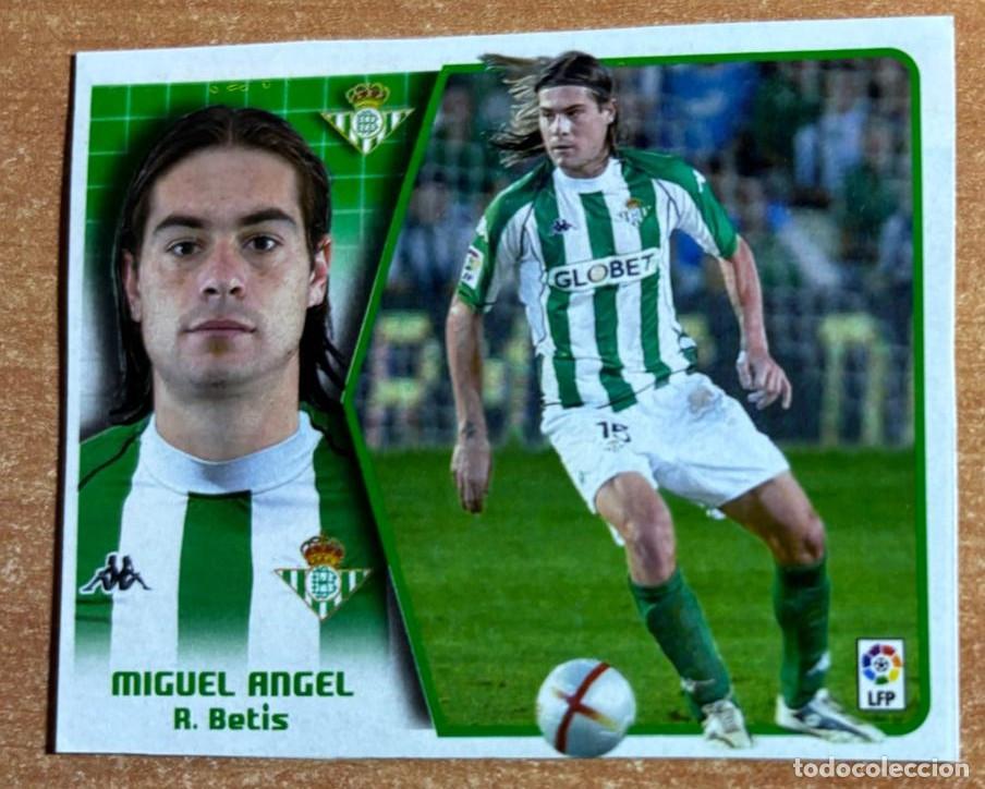Cromos de F&uacute;tbol: EDICIONES ESTE 2005-2006 05 06 FICHAJE N&ordm; 29 MIGUEL ANGEL (BETIS) RECORTADO LEER