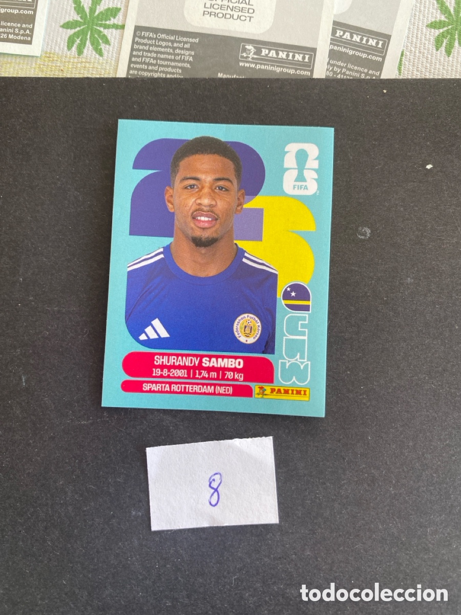 Cromos de F&uacute;tbol: Cromo Curazao Mundial 26 N* 8 nuevo