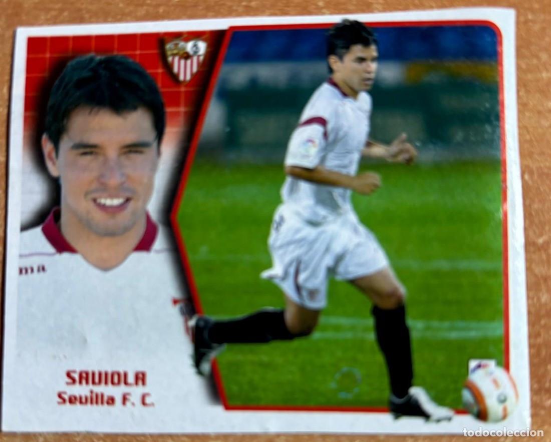 Football Stickers: EDICIONES ESTE 2005-2006 05 06 FICHAJE N&ordm; 30 SAVIOLA (SEVILLA) RECORTADO LEER