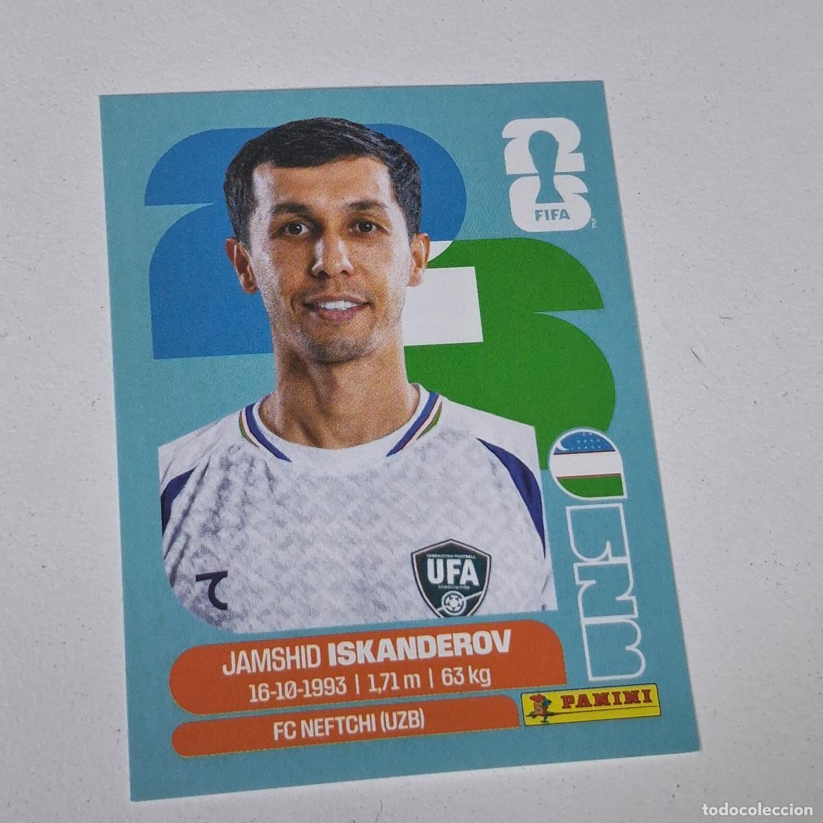 Football Stickers: B9 UZB12 JAMSHID ISKANDEROV 12 UZBEKIST&Aacute;N UZB MUNDIAL FIFA WORLD CUP 2026 STICKER PANINI