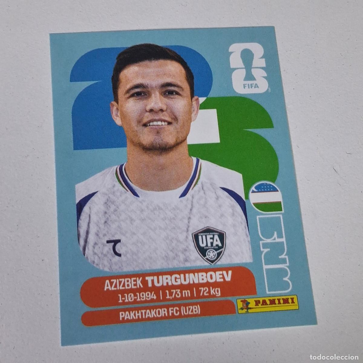Football Stickers: B9 UZB14 AZIZBEK TURGUN 14 UZBEKIST&Aacute;N UZB MUNDIAL FIFA WORLD CUP 2026 STICKER PANINI