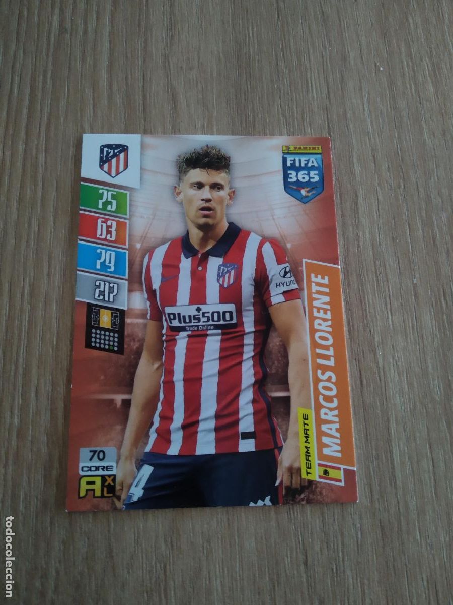 Cromos de Futebol: 70 MARCOS LLORENTE ATLETICO DE MADRID CROMO FUTBOL PANINI ADRENALYN 21-22 FIFA 365 2021-2022