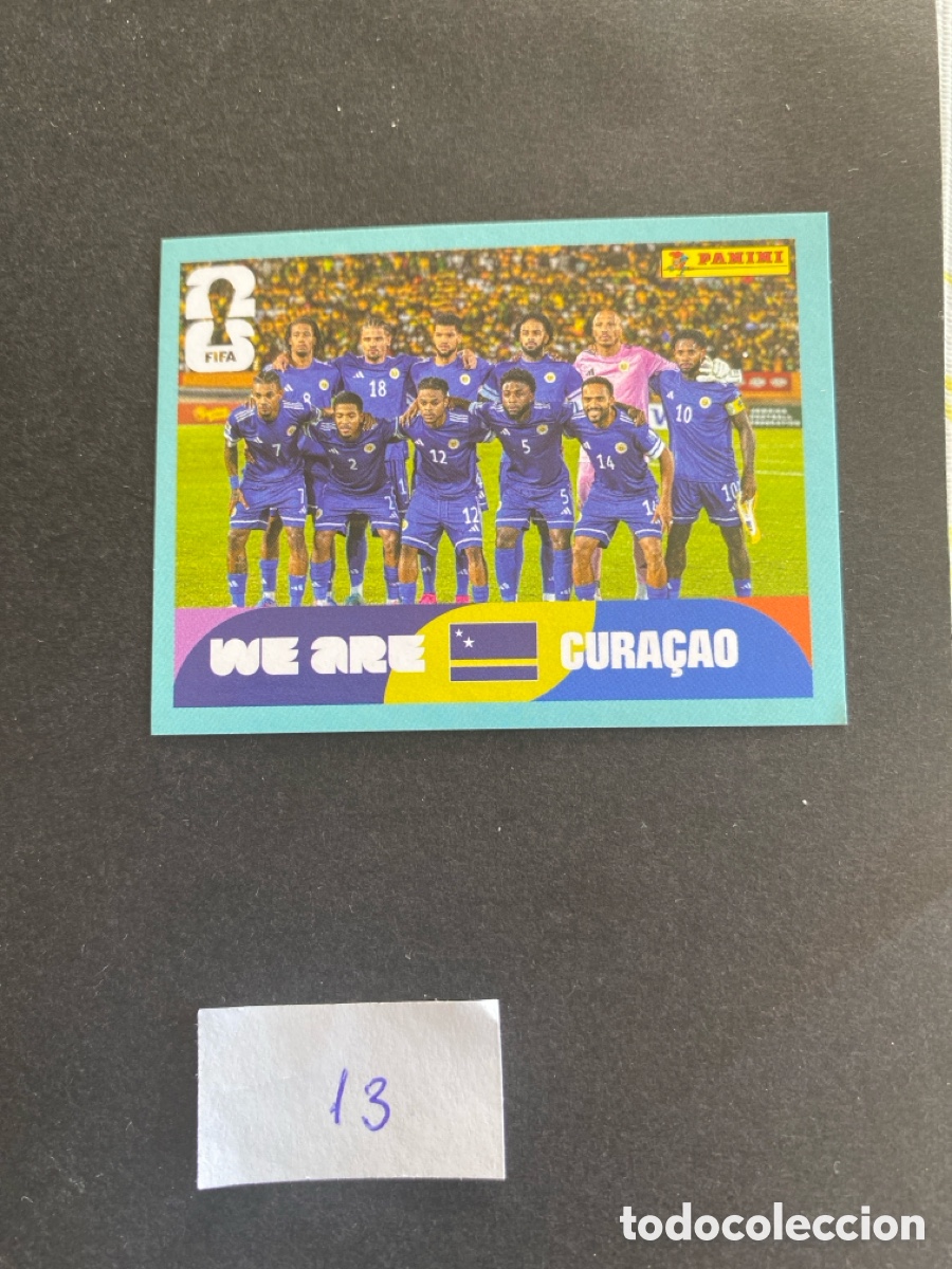 Cromos de Futebol: Cromo Curazao Mundial 26 N* 13 nuevo