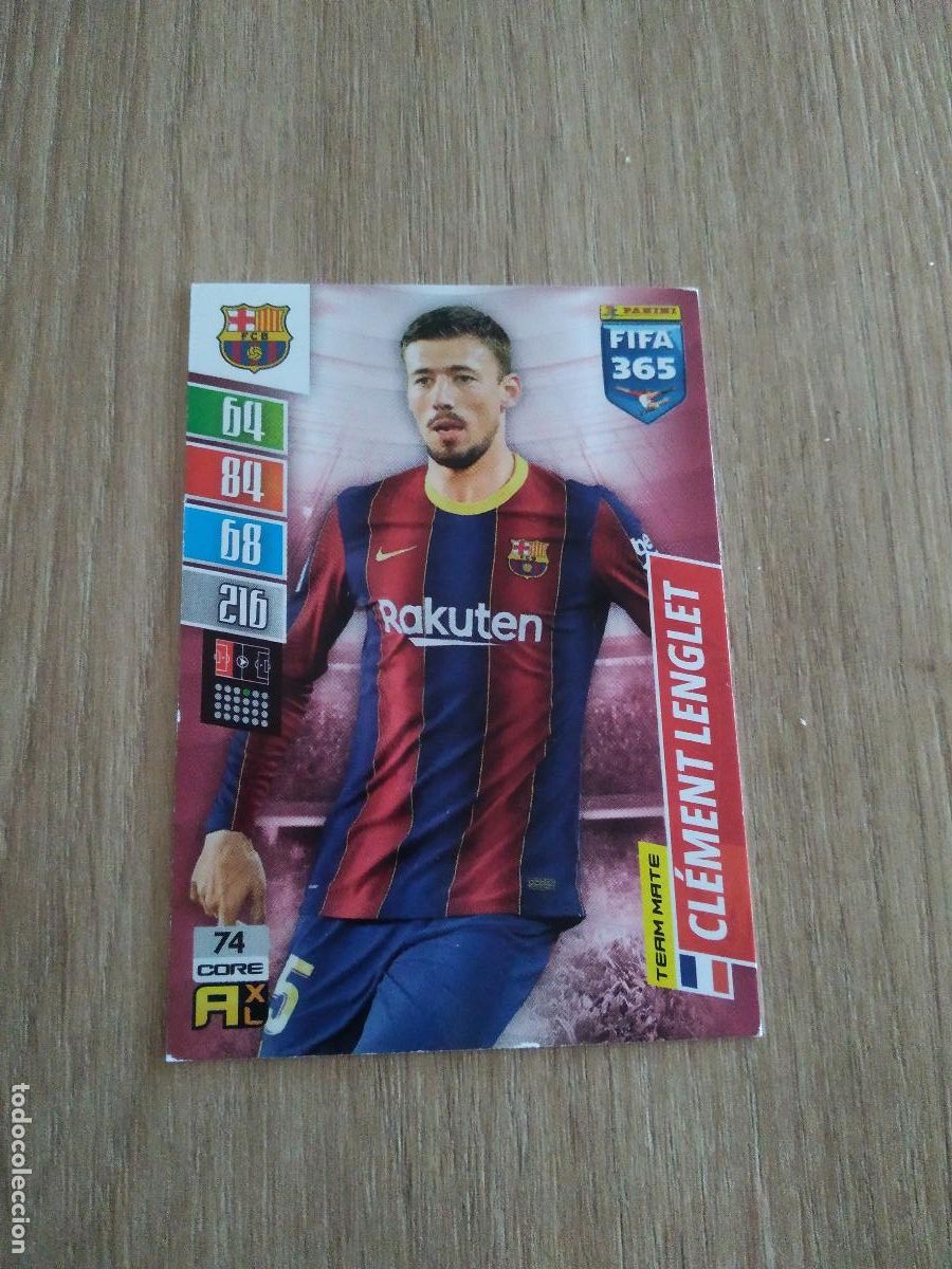 Cromos de Futebol: 74 LENGLET BARCELONA BAR&Ccedil;A CROMO FUTBOL PANINI ADRENALYN 21-22 FIFA 365 2021-2022