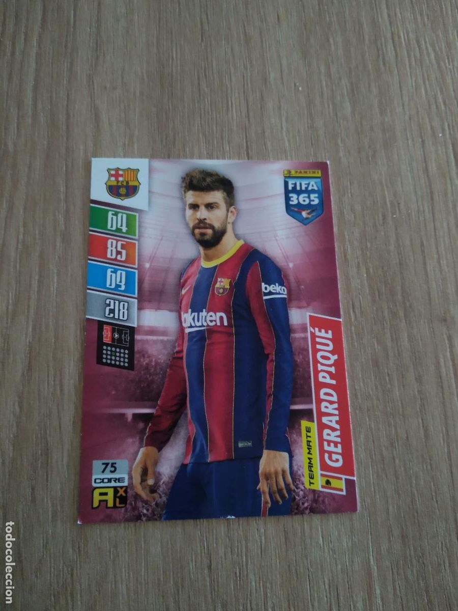 Cromos de Futebol: 75 PIQUE BARCELONA BAR&Ccedil;A CROMO FUTBOL PANINI ADRENALYN 21-22 FIFA 365 2021-2022