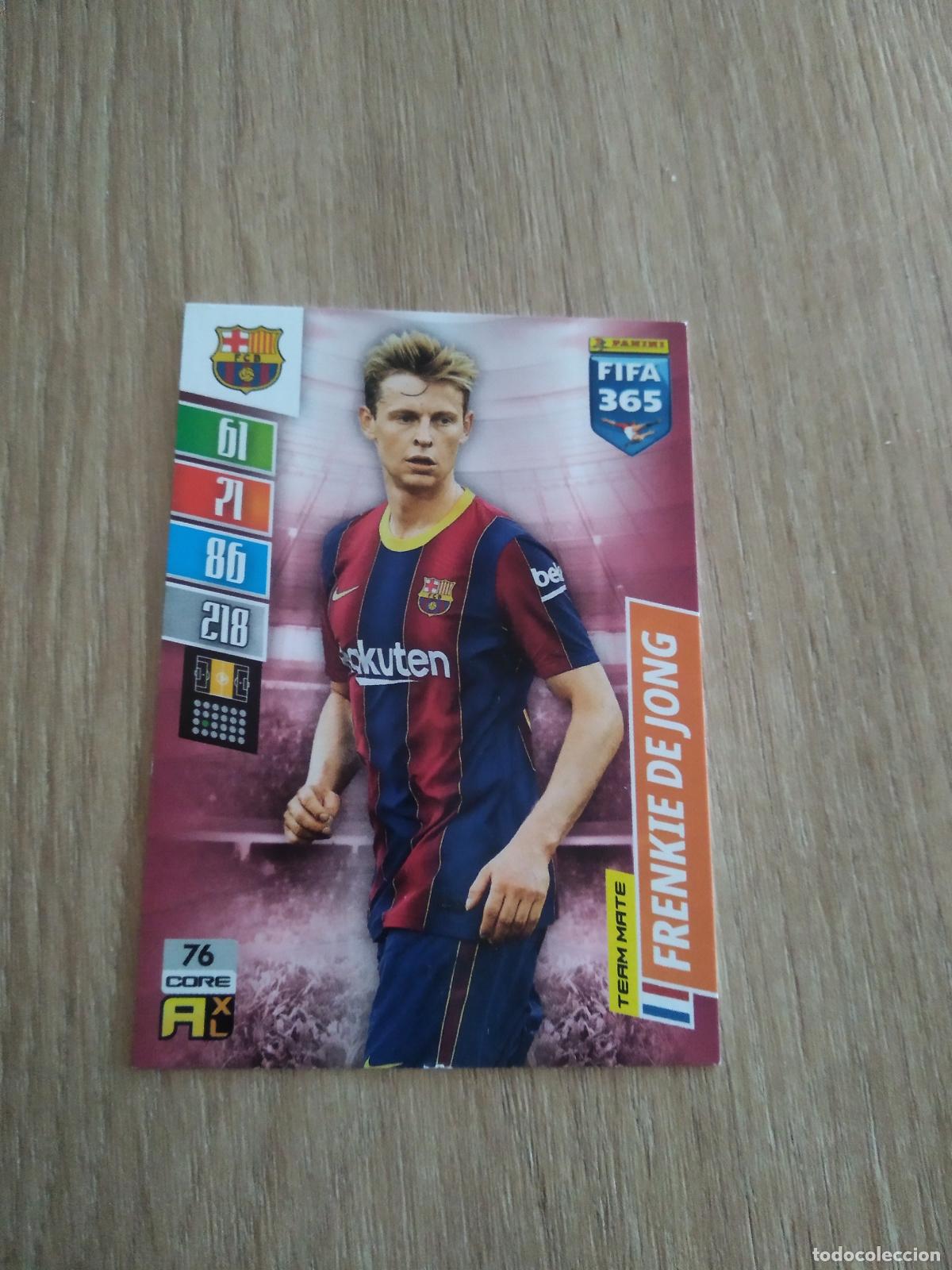 Cromos de Futebol: 76 DE JONG BARCELONA BAR&Ccedil;A CROMO FUTBOL PANINI ADRENALYN 21-22 FIFA 365 2021-2022