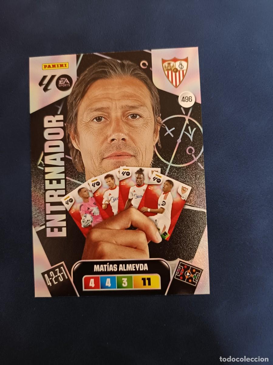 Football Stickers: 496 Mat&iacute;as Almeyda entrenador Adrenalyn XL 25 26 Sevilla panini 2025 2026