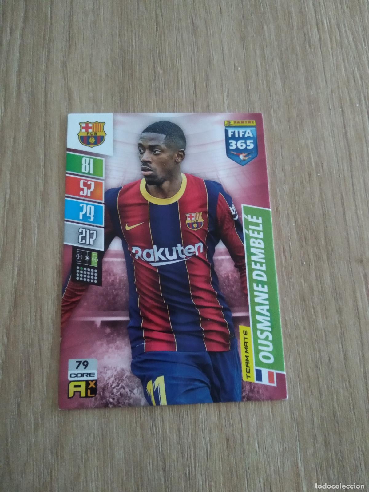 Fu&szlig;ball-Sticker: 79 DEMBELE BARCELONA BAR&Ccedil;A CROMO FUTBOL PANINI ADRENALYN 21-22 FIFA 365 2021-2022