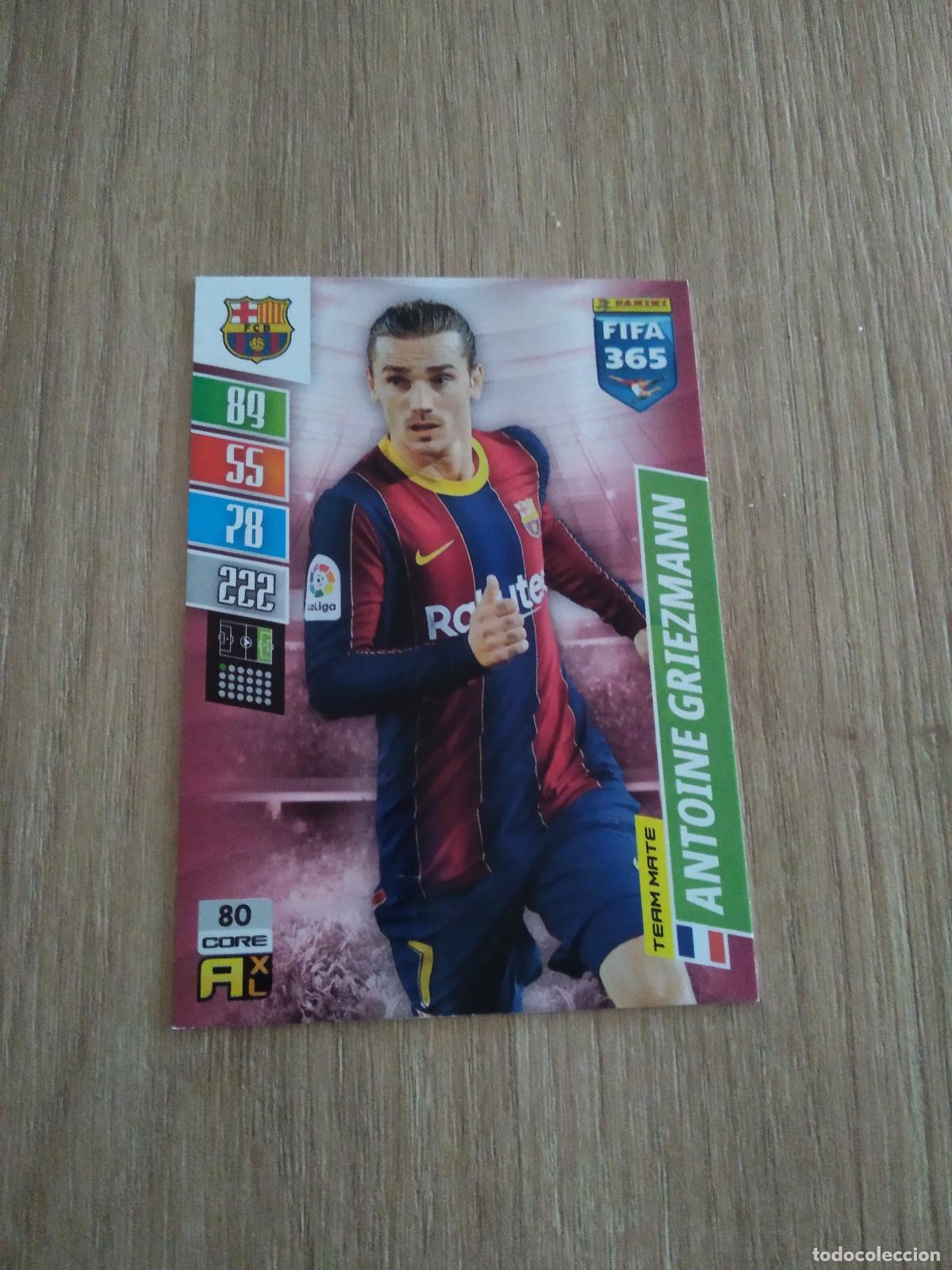 Football Stickers: 80 GRIEZMANN BARCELONA BAR&Ccedil;A CROMO FUTBOL PANINI ADRENALYN 21-22 FIFA 365 2021-2022