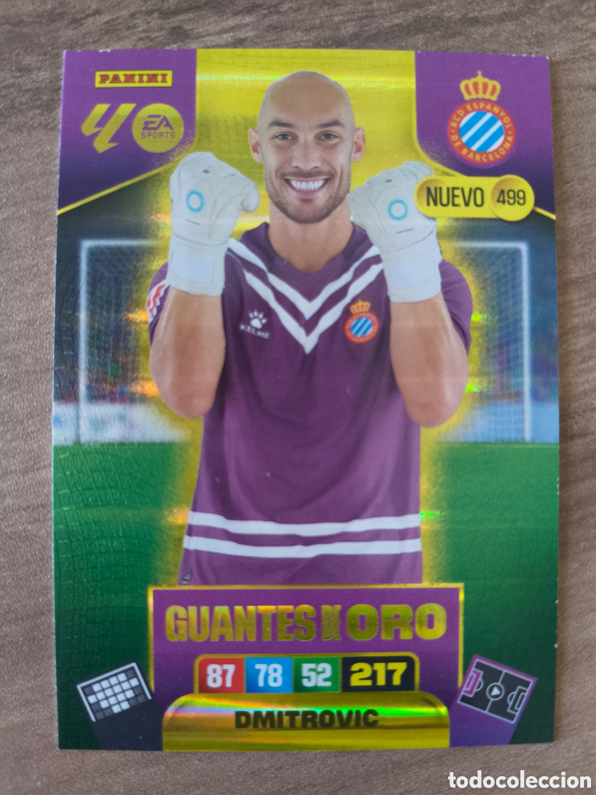 Football Stickers: Guantes de Oro 499 Dimitrovic Espa&ntilde;ol Adrenalyn XL Liga 25 26
