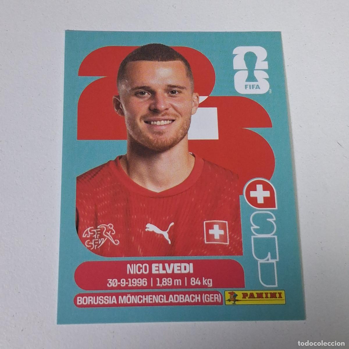 Cromos de F&uacute;tbol: B9 SUI6 NICO ELVEDI 6 SUIZA SWITZERLAND SUI MUNDIAL FIFA WORLD CUP 2026 STICKER PANINI