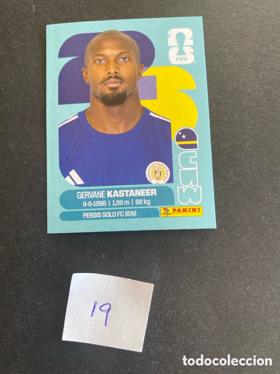 Cromos de F&uacute;tbol: Cromo Curazao Mundial 26 N* 19 nuevo