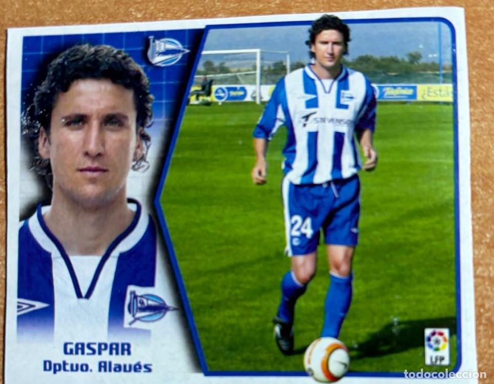 Cromos de F&uacute;tbol: EDICIONES ESTE 2005-2006 05 06 FICHAJE N&ordm; 33 GASPAR (ALAVES) RECORTADO LEER