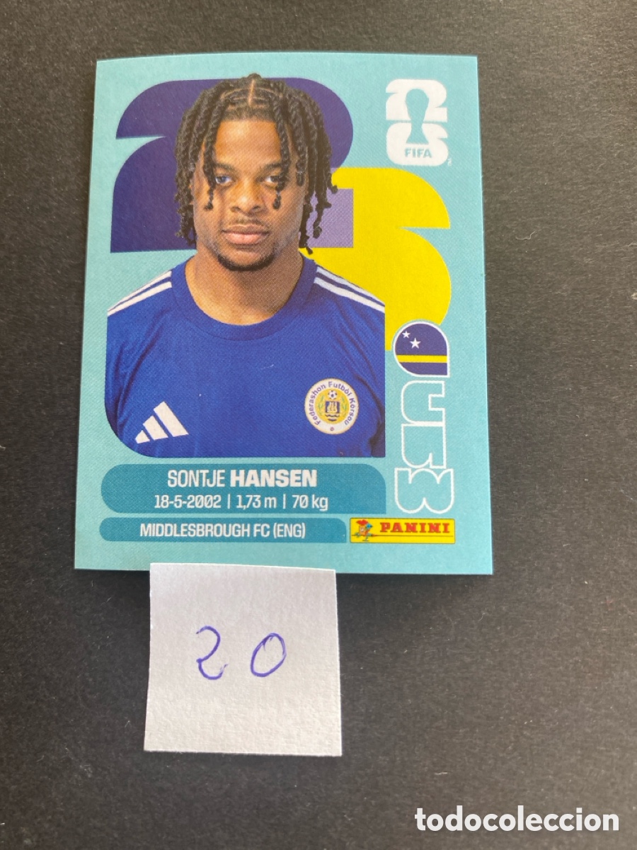 Cromos de F&uacute;tbol: Cromo Curazao Mundial 26 N* 20 nuevo
