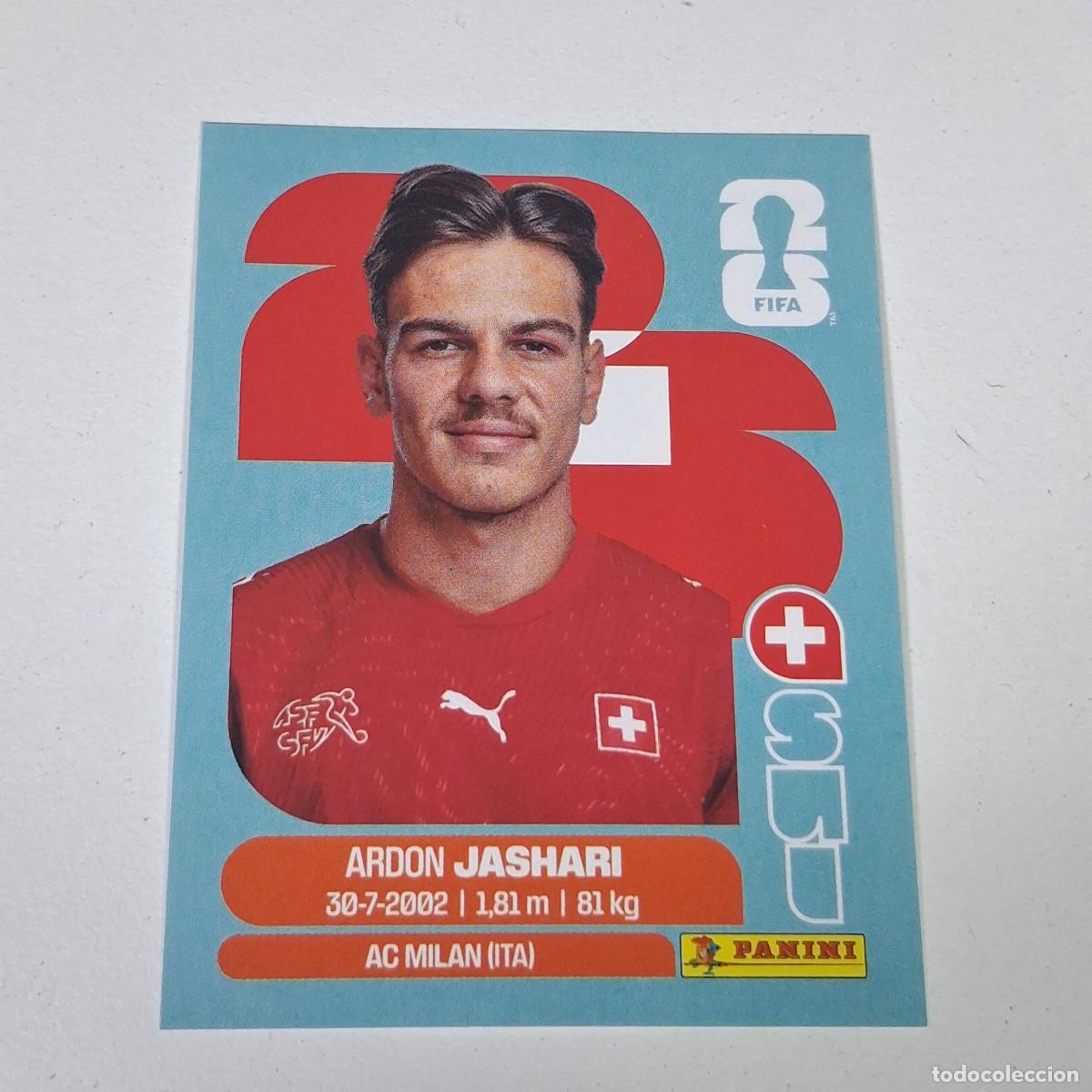 Cromos de F&uacute;tbol: B9 SUI14 ARDON JASHARI 14 SUIZA SUI SWITZERLAND MUNDIAL FIFA WORLD CUP 2026 STICKER PANINI