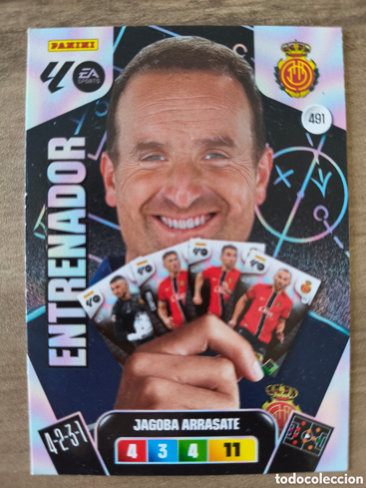 Cromos de F&uacute;tbol: Entrenador Jagoba Arrasate 491 Mallorca Adrenalyn XL Liga 25 26