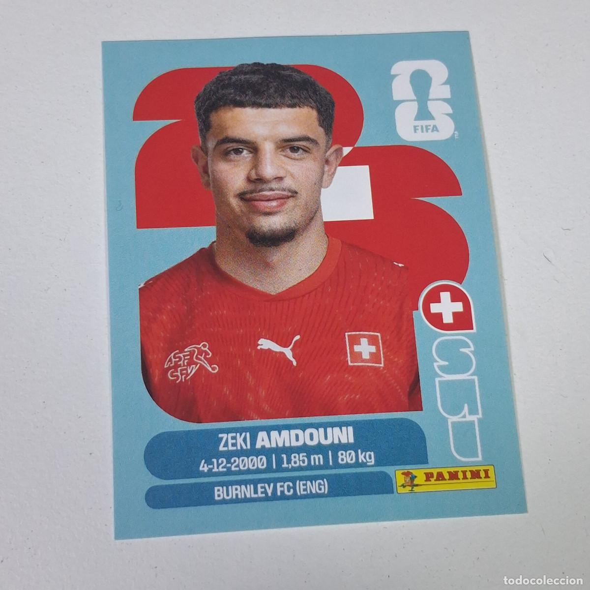 Cromos de F&uacute;tbol: B9 SUI 20 SUI20 ZEKI AMDOUNI SUIZA SUI SWITZERLAND MUNDIAL FIFA WORLD CUP 2026 STICKER PANINI