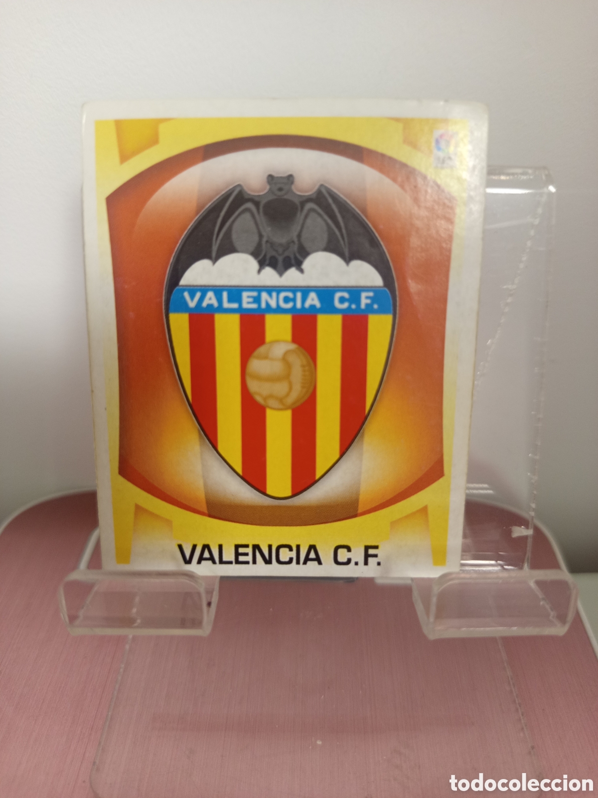 Cartes &agrave; collectionner de Football: ❇️ CROMO ⚽ ESCUDO VALENCIA LIGA LFP 09 10 2009 2010 ESTE SIN PEGAR PANINI ❇️