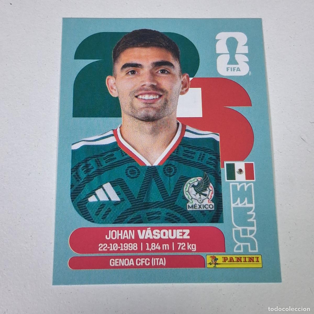 Cromos de F&uacute;tbol: B9 MEX 3 MEX3 JOHAN VASQUEZ M&Eacute;XICO MUNDIAL FIFA WORLD CUP 2026 STICKER PANINI