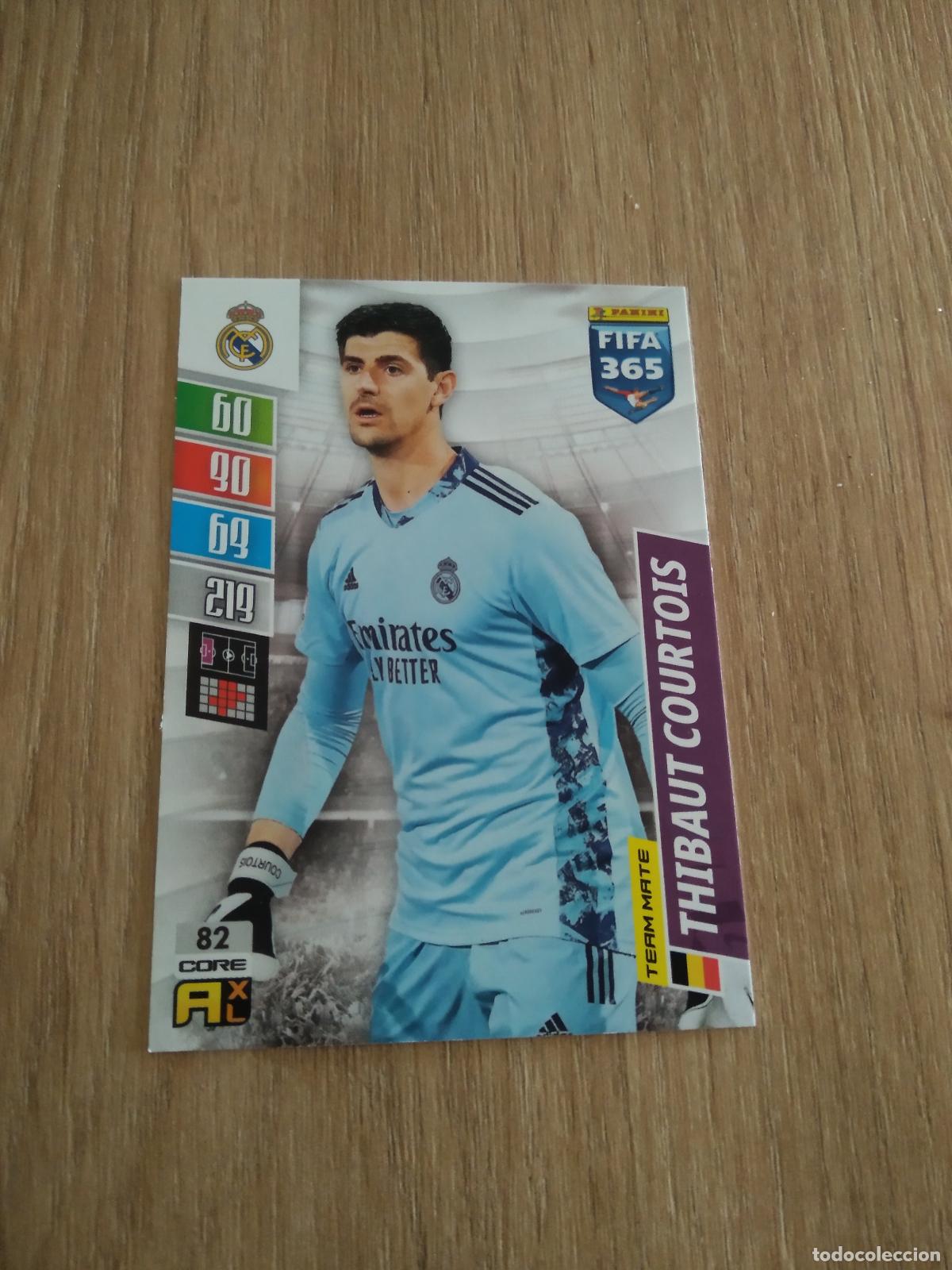 Football Stickers: 82 COURTOIS REAL MADRID CROMO FUTBOL PANINI ADRENALYN 21-22 FIFA 365 2021-2022