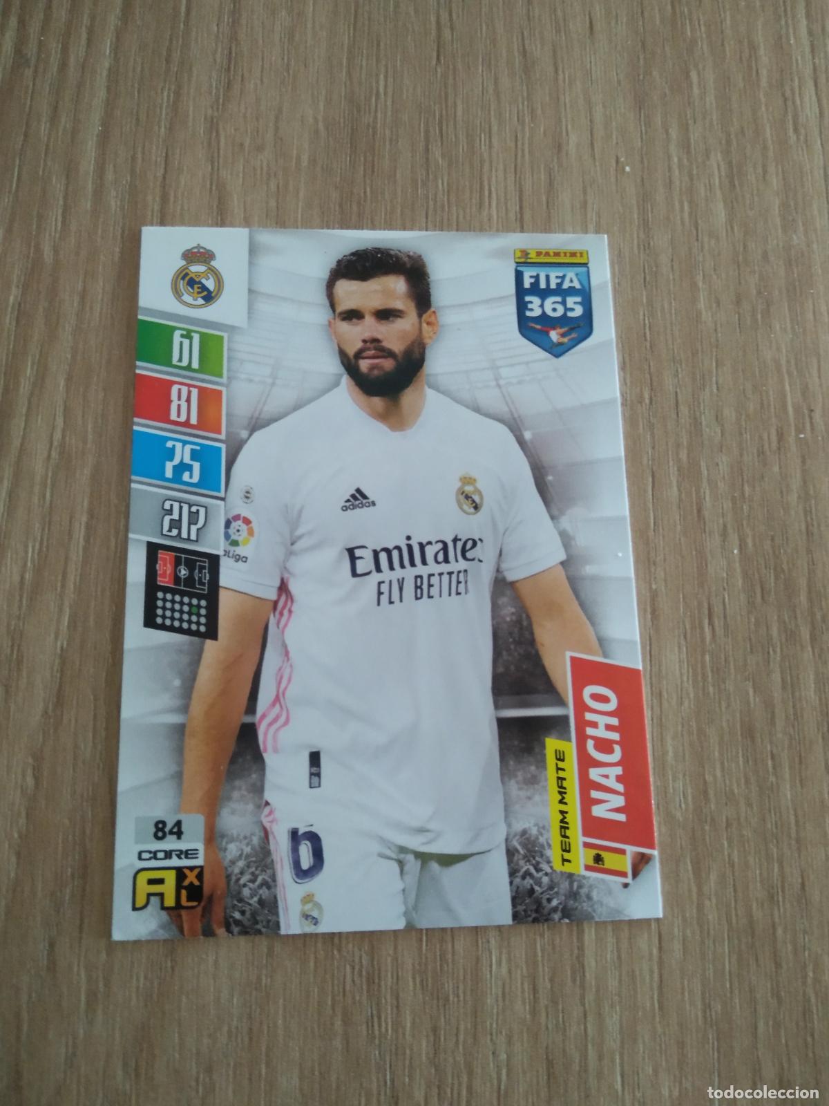 Figurine di Calcio: 84 NACHO REAL MADRID CROMO FUTBOL PANINI ADRENALYN 21-22 FIFA 365 2021-2022