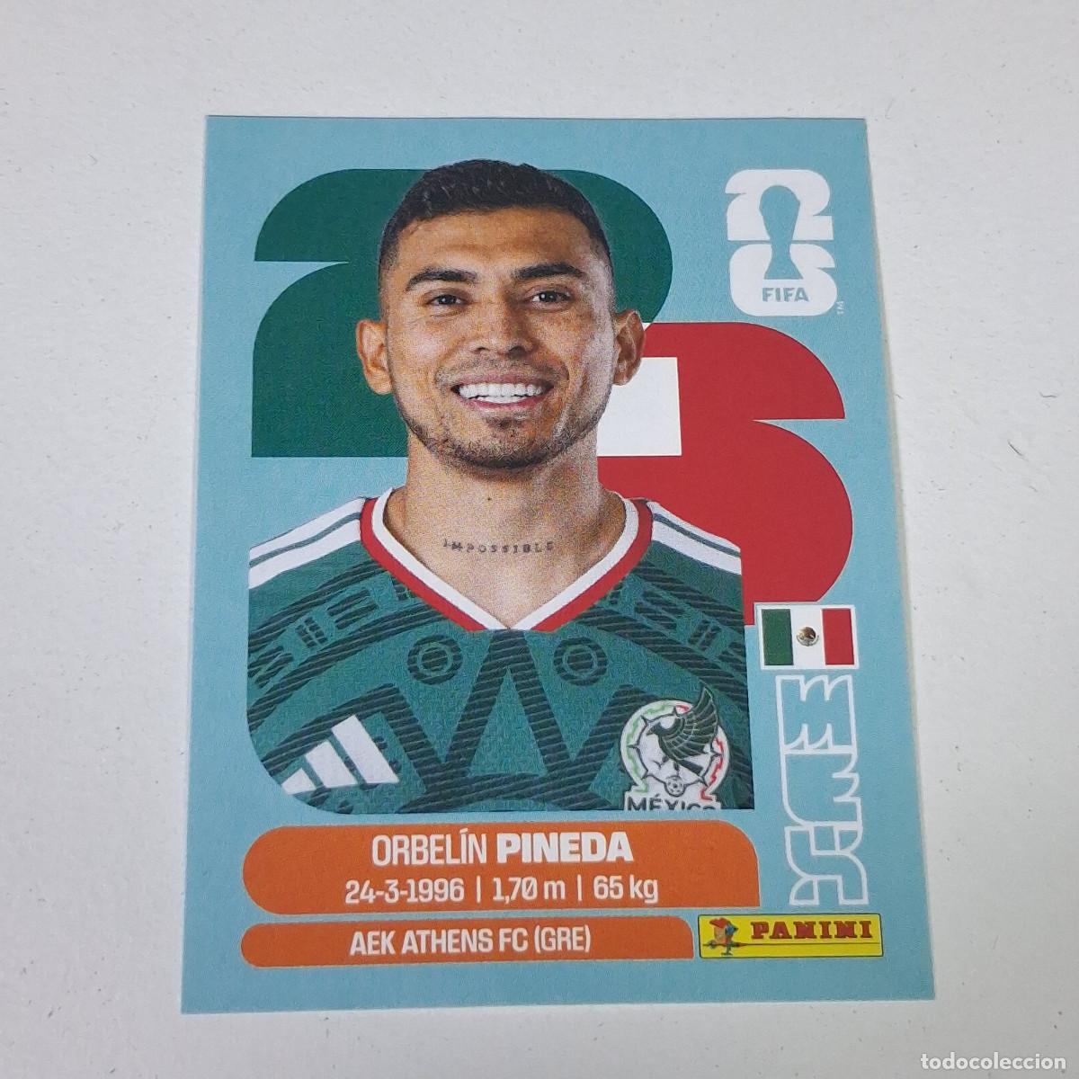 Figurine di Calcio: B9 MEX11 ORBEL&Iacute;N PINEDA 11 M&Eacute;XICO MEX MUNDIAL FIFA WORLD CUP 2026 STICKER PANINI
