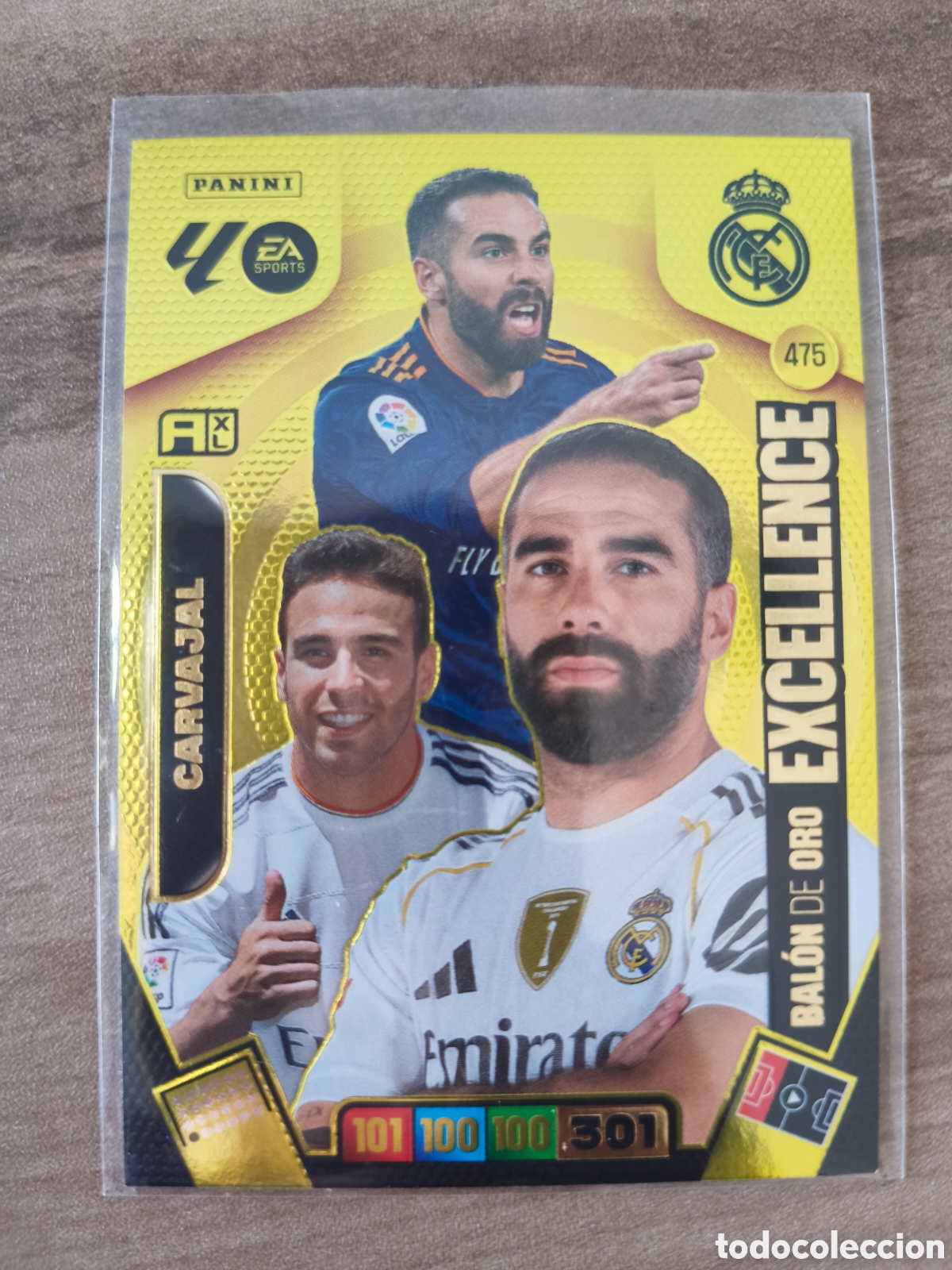 Figurine di Calcio: Balon de Oro Excellence Carvajal 475 Adrenalyn XL Liga 25 26