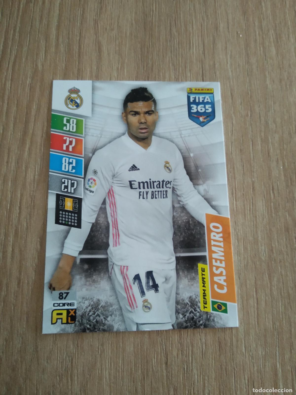 Figurine di Calcio: 87 CASEMIRO REAL MADRID CROMO FUTBOL PANINI ADRENALYN 21-22 FIFA 365 2021-2022