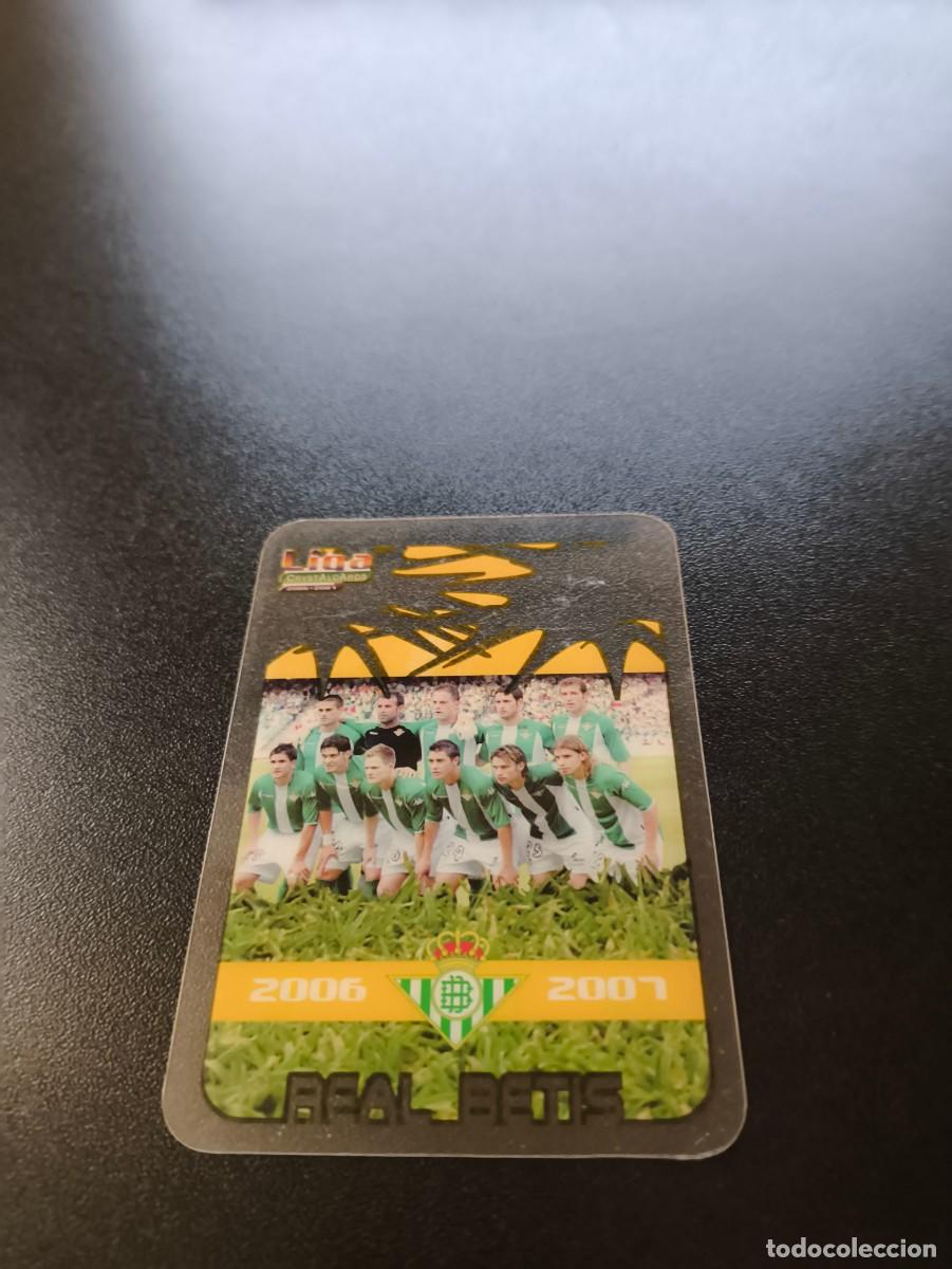 Figurine di Calcio: 236 Alineacion PLANTILLA REAL BETIS LIGA MUNDICROMO CRYSTALCARDS 2006 2007 06 07 NO PANINI ESTE