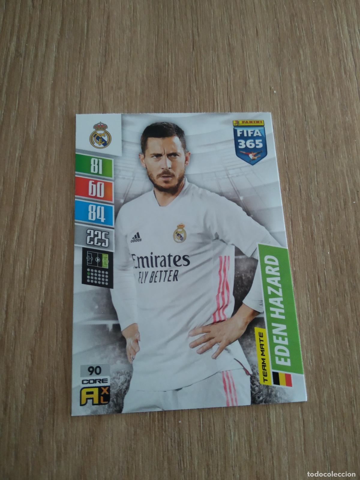 Figurine di Calcio: 90 HAZARD REAL MADRID CROMO FUTBOL PANINI ADRENALYN 21-22 FIFA 365 2021-2022