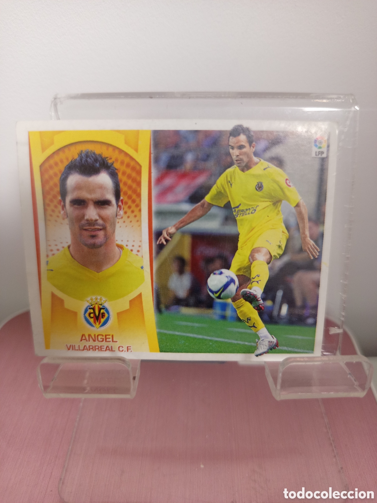 Cartes &agrave; collectionner de Football: ❇️ CROMO ⚽ &Aacute;NGEL VILLARREAL LIGA LFP 09 10 2009 2010 ESTE SIN PEGAR PANINI ❇️