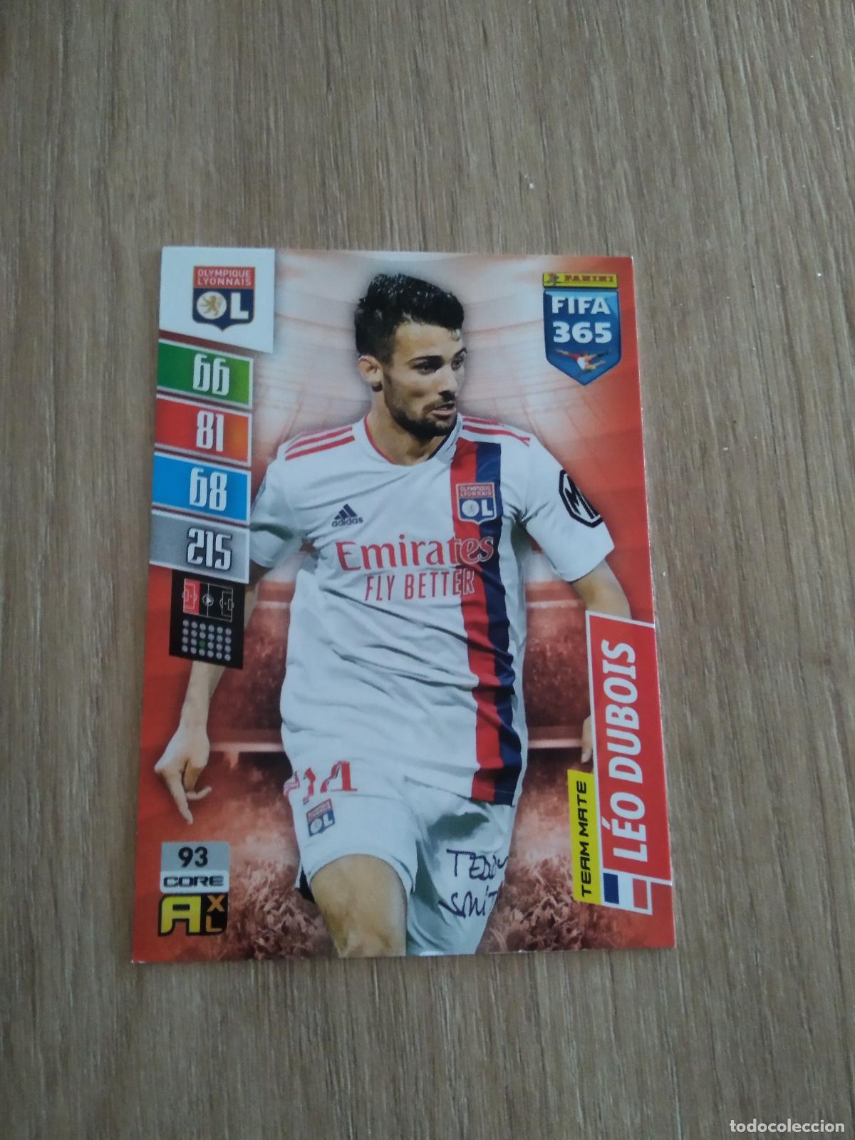 Fu&szlig;ball-Sticker: 93 LEO DUBOIS OLYMPIQUE LYON CROMO FUTBOL PANINI ADRENALYN 21-22 FIFA 365 2021-2022