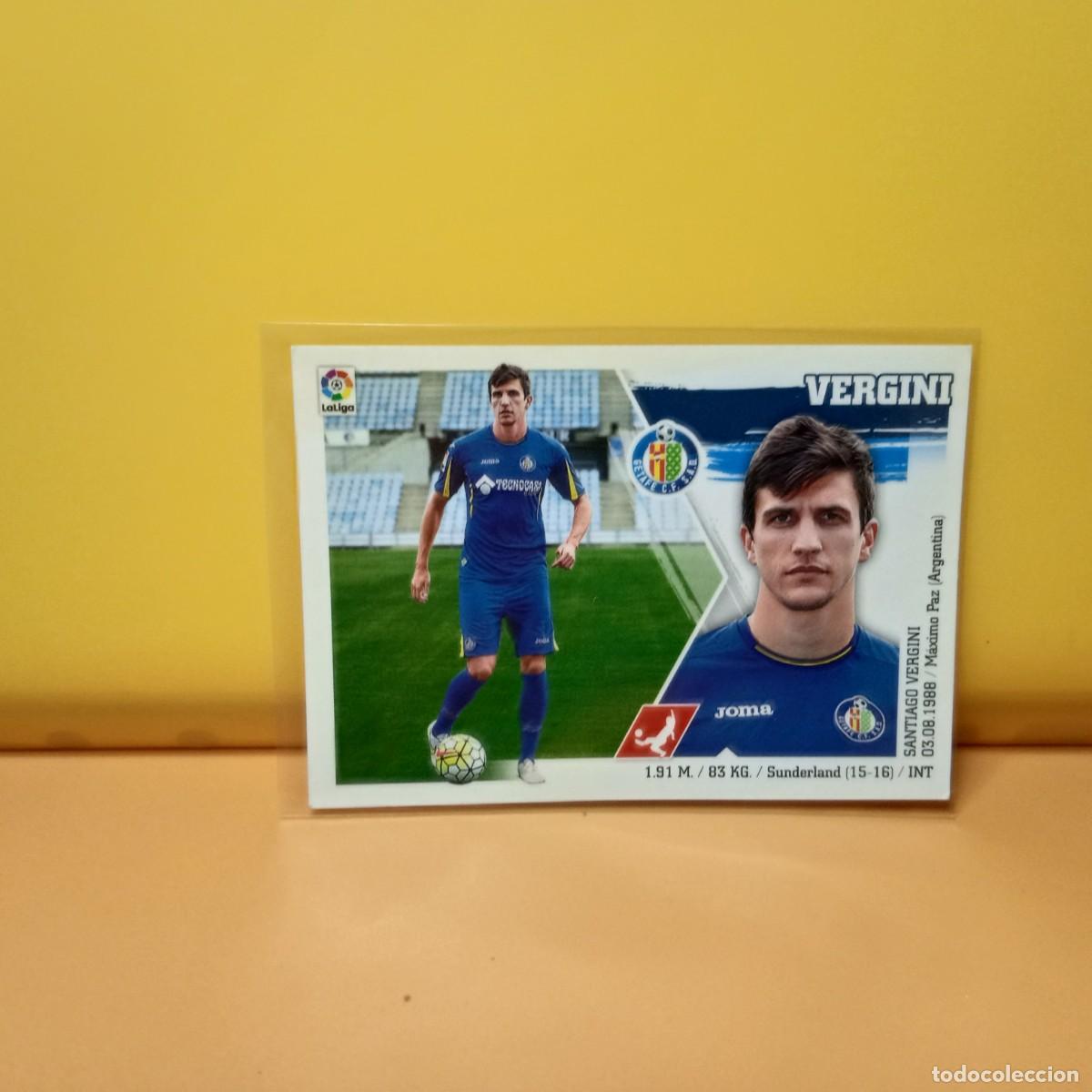 Fu&szlig;ball-Sticker: EDICIONES ESTE 2015 2016 15 16 GETAFE C.F VERGINI 10 BIS