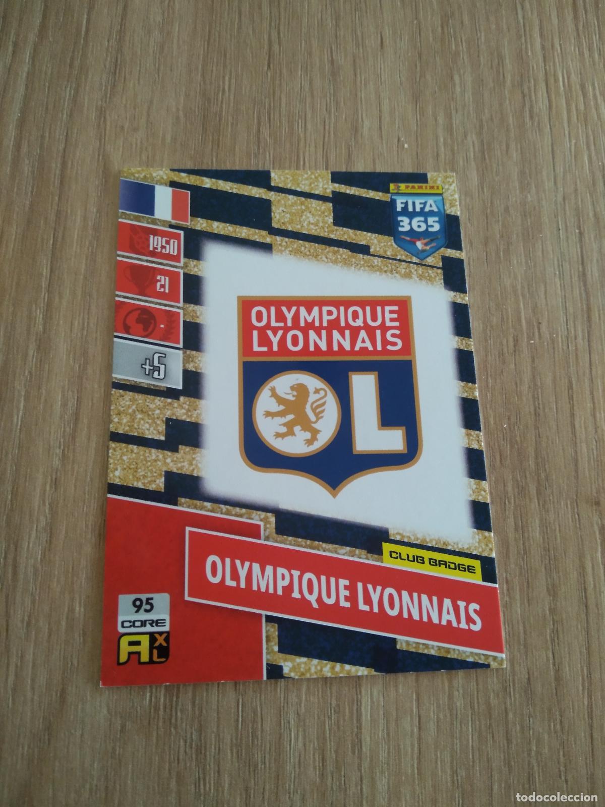 Fu&szlig;ball-Sticker: 95 ESCUDO OLYMPIQUE LYON CROMO FUTBOL PANINI ADRENALYN 21-22 FIFA 365 2021-2022