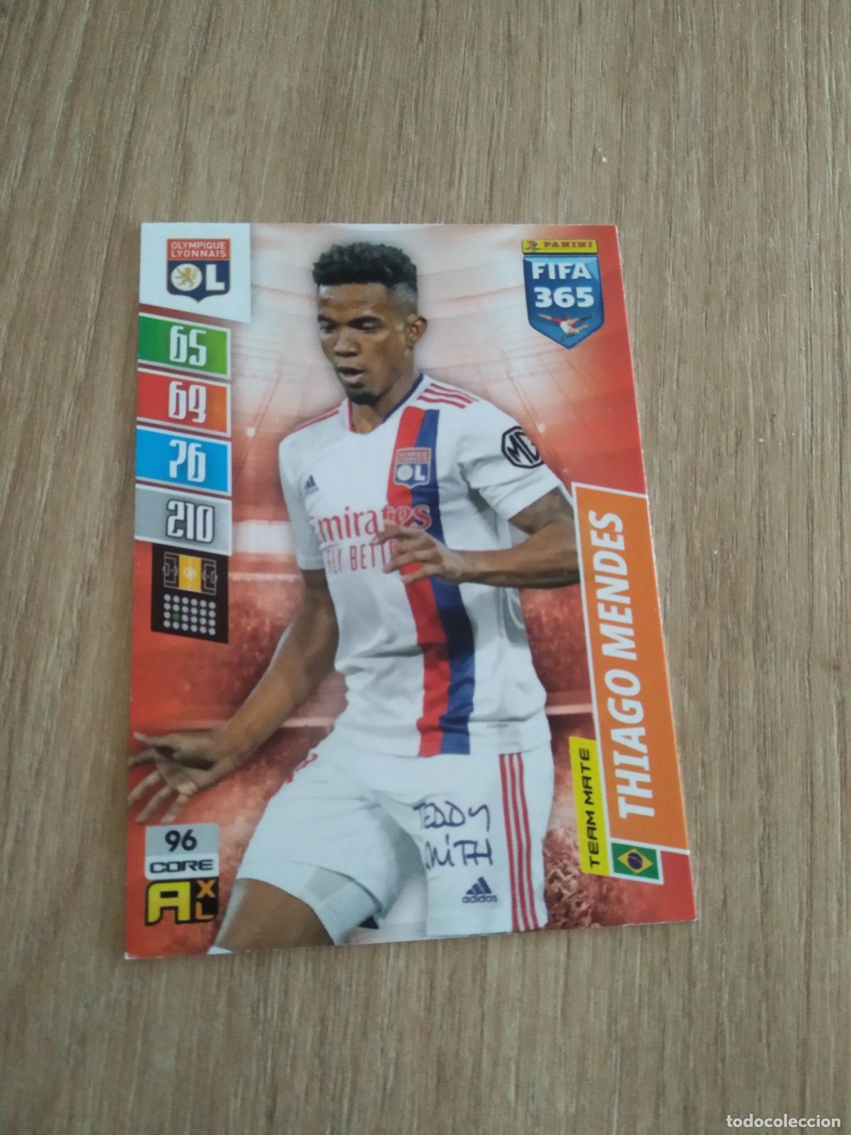 Cromos de Futebol: 96 THIAGO MENDES OLYMPIQUE LYON CROMO FUTBOL PANINI ADRENALYN 21-22 FIFA 365 2021-2022