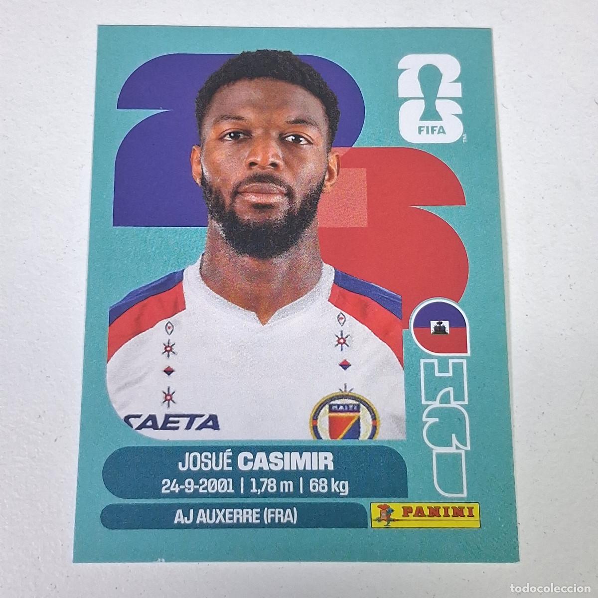 Cromos de Futebol: B9 HAI16 JOSUE CASIMIR 16 HAIT&Iacute; HAI MUNDIAL FIFA WORLD CUP 2026 STICKER PANINI