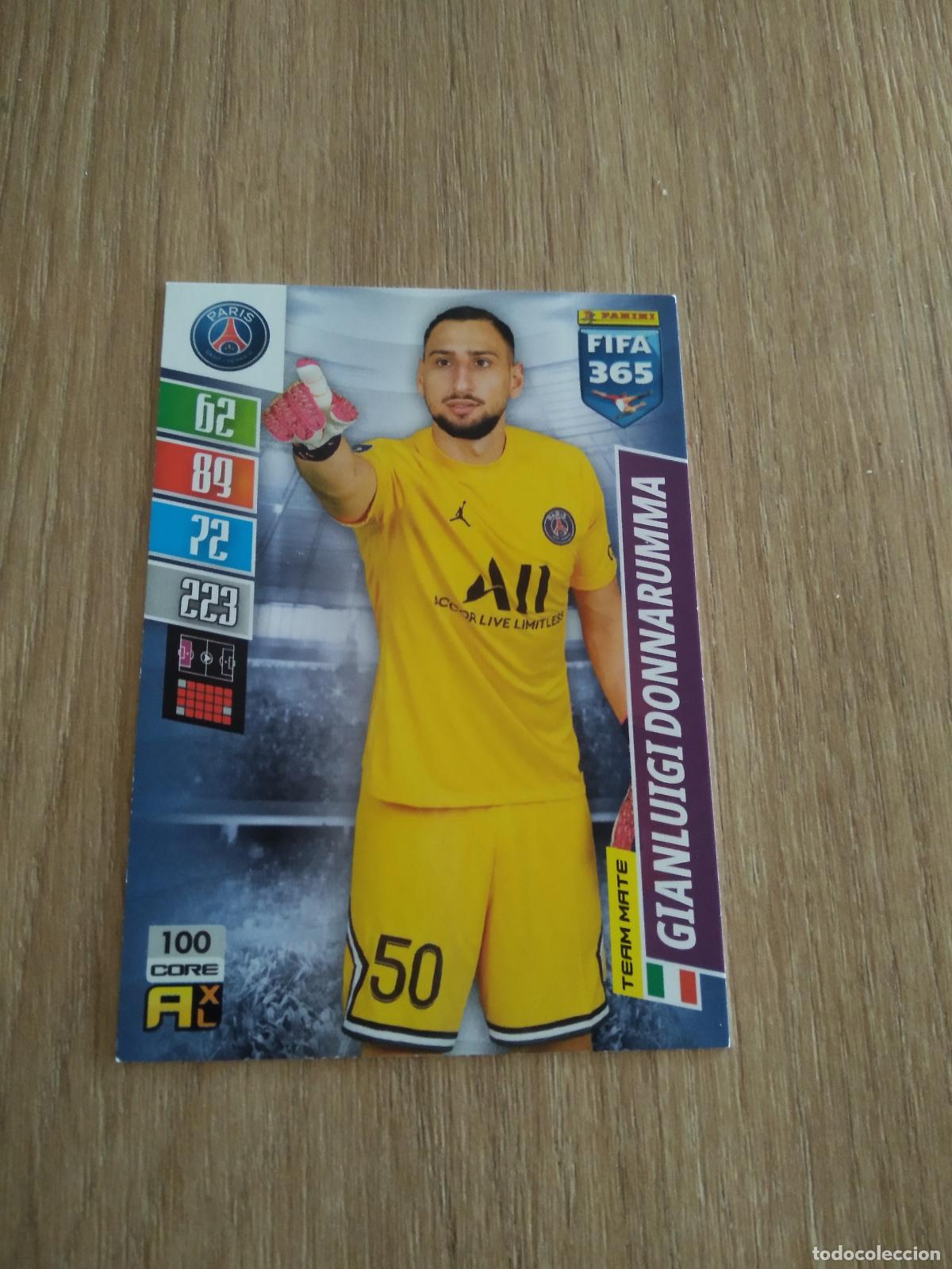 Cromos de Futebol: 100 DONNARUMMA PARIS SAINT GERMAIN CROMO FUTBOL PANINI ADRENALYN 21-22 FIFA 365 2021-2022